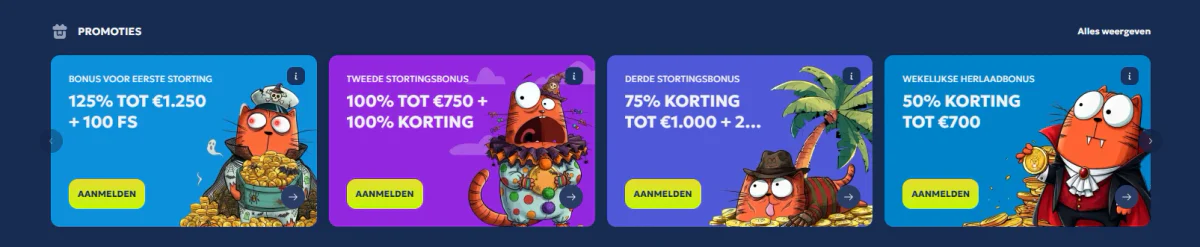 galleon casino bonussen